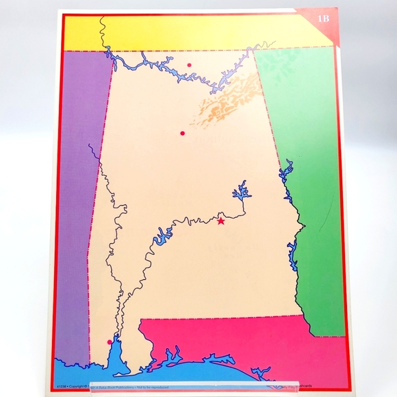 A Beka 9"x12" Nifty Fifty 100 State/Capital Flashcards - Picture 7 of 9